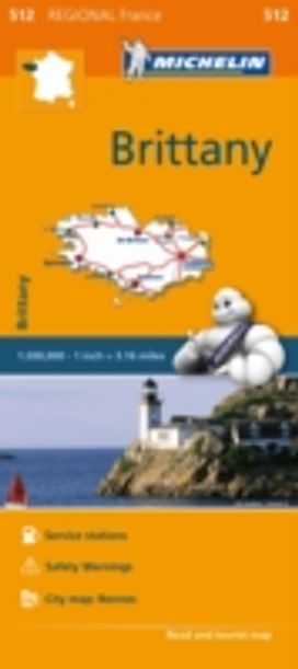 Brittany - Michelin Regional Map 512 Brittany - Michelin Regional Map 512