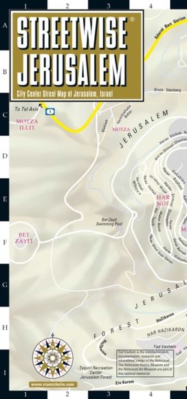 Streetwise Jerusalem Map - Laminated City Center Street Map of Jerusalem, Israel Streetwise Jerusalem Map - Laminated City Center Street Map of Jerusalem, Israel