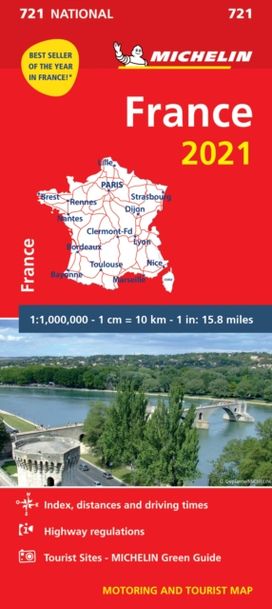 France 2021 - Michelin National Map 721 France 2021 - Michelin National Map 721
