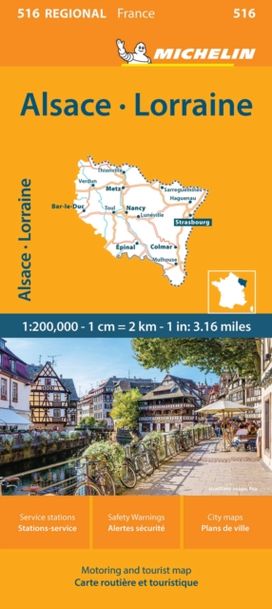 Alsace Lorraine - Michelin Regional Map 516 Alsace Lorraine - Michelin Regional Map 516