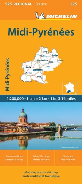 Midi-Pyrenees - Michelin Regional Map 525 Midi-Pyrenees - Michelin Regional Map 525
