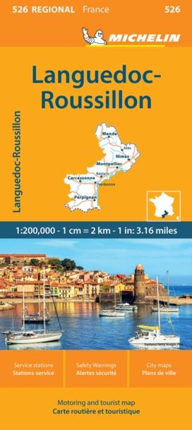 Languedoc-Roussillon - Michelin Regional Map 526