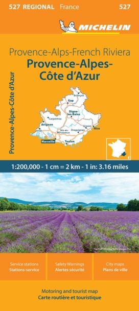 Provence- Alps - French Riviera - Michelin Regional Map 527