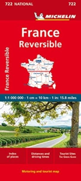France - Reversible - Michelin National Map 722 France - Reversible - Michelin National Map 722