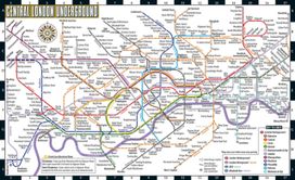 Streetwise London Underground Map - Laminated Map of the London Underground, England