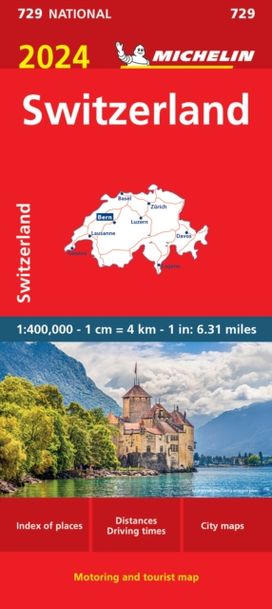 Switzerland 2024 - Michelin National Map 729 Switzerland 2024 - Michelin National Map 729