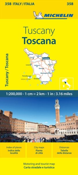 Toscana - Michelin Local Map 358 Toscana - Michelin Local Map 358