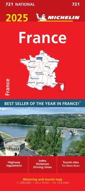France 2025 - Michelin National Map 721