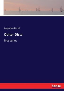 Obiter Dicta