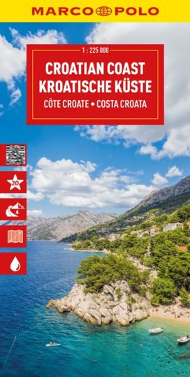 Croatia Coast Marco Polo Map Croatia Coast Marco Polo Map