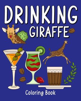 Drinking Giraffe Coloring Book