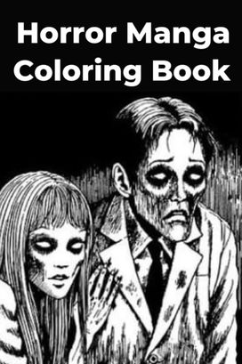 Horror Manga Coloring Book