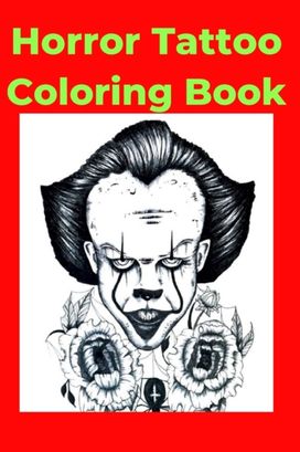 Horror Tattoo Coloring Book