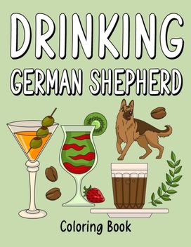 Drinking German Shepherd Drinking German Shepherd