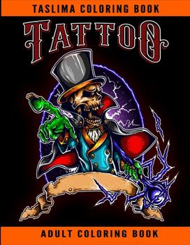 Tattoo Adult Coloring Book Tattoo Adult Coloring Book