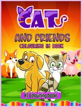 Cats and Friends Colouring in Book